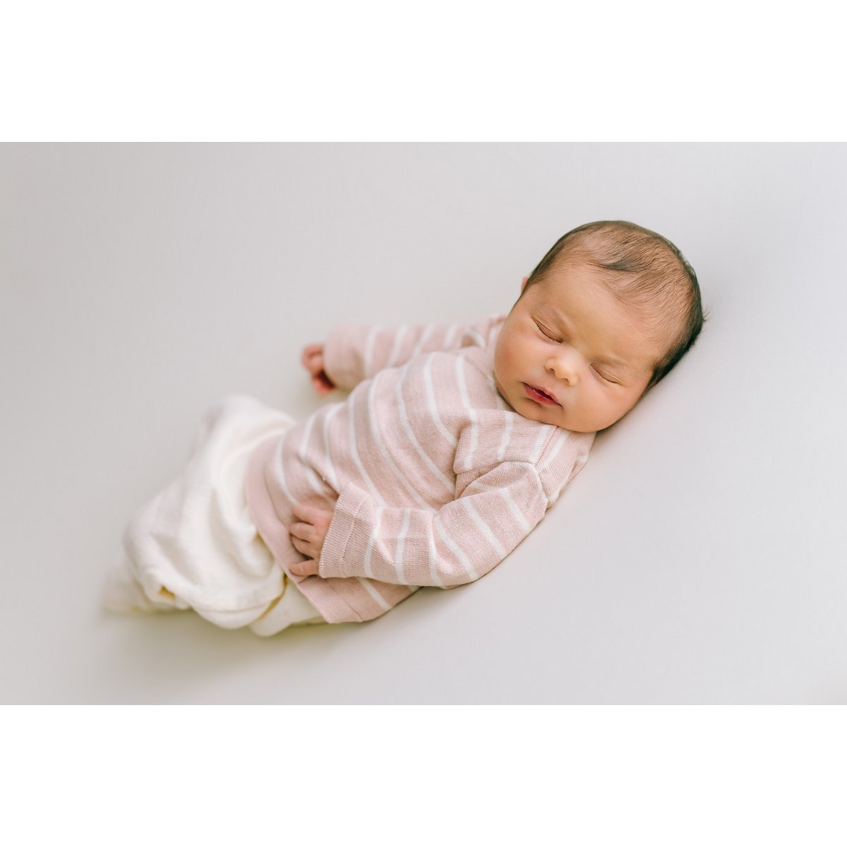 Micu Micu newbornset roze met strepen